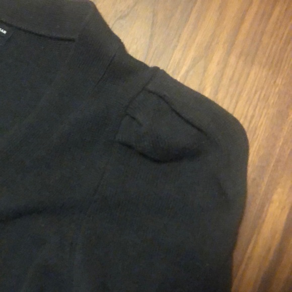 Who What Wear Black Cardigan With Puffy Sleeves - Picture 3 of 6